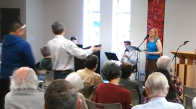 Pamela Holm performing Come Dance with Me