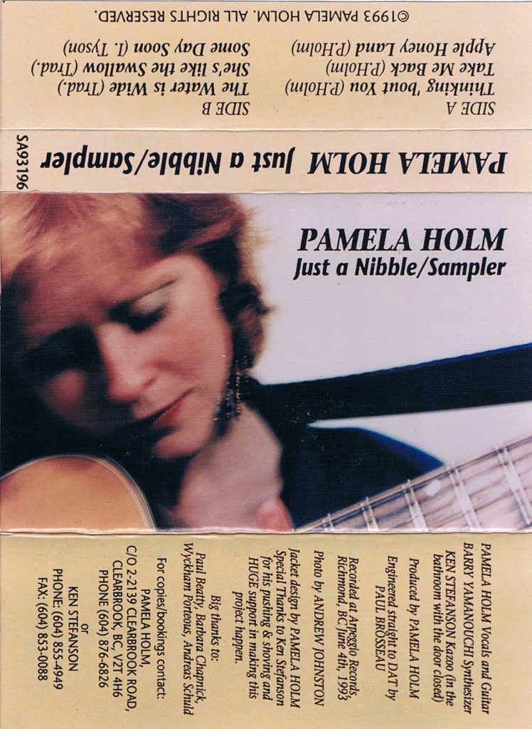 Artwork from Pamela Holm's 1993 demo tape
