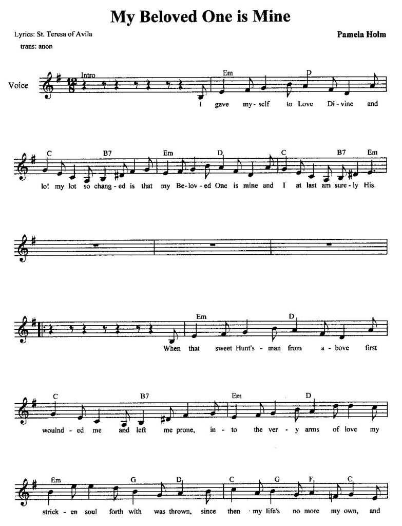 My Beloved One is Mine by Pamela J Holm, page 1
