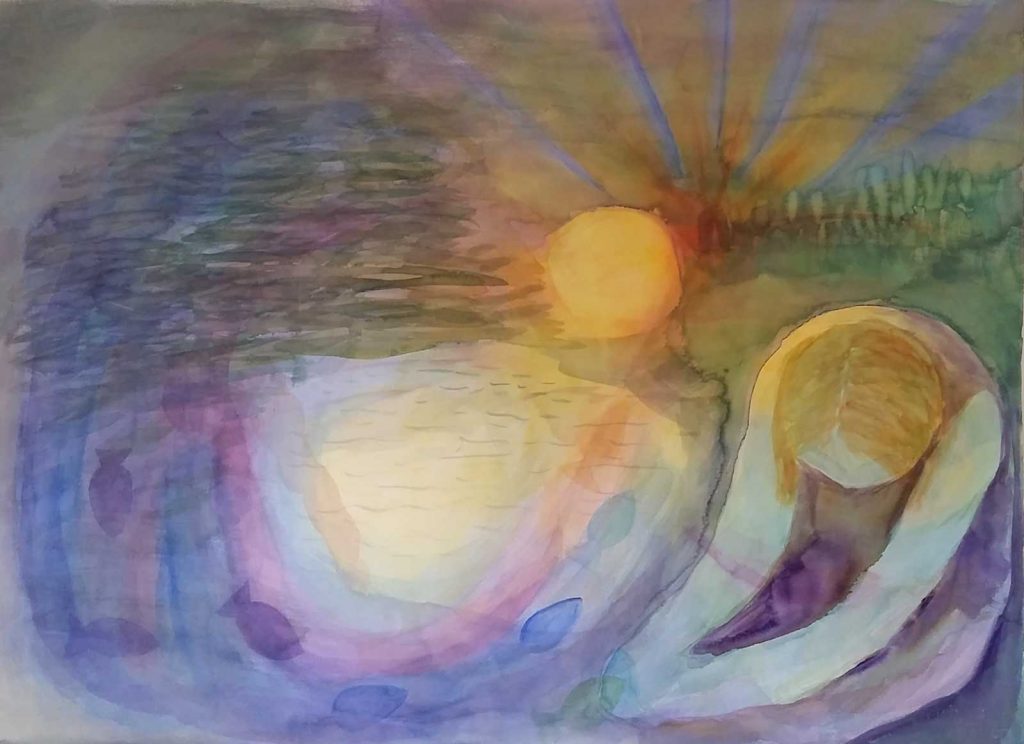 watercolour painting by Pamela J Holm