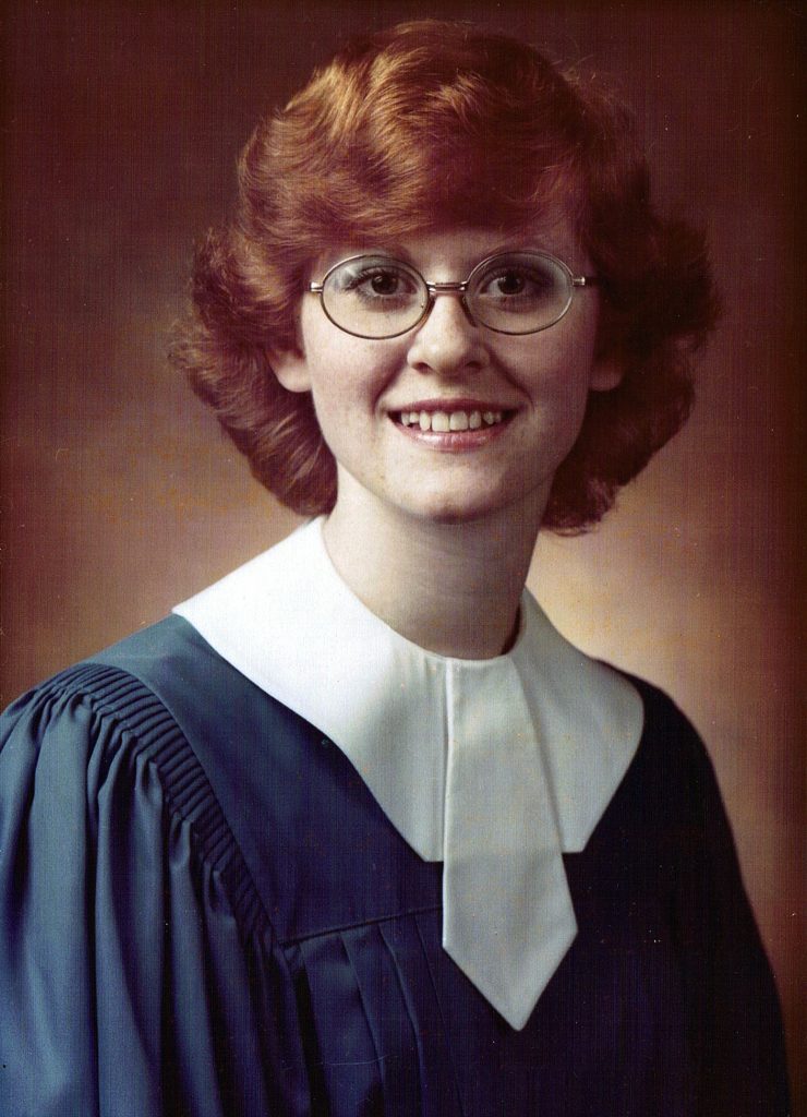 Pamela's high school graduation photo