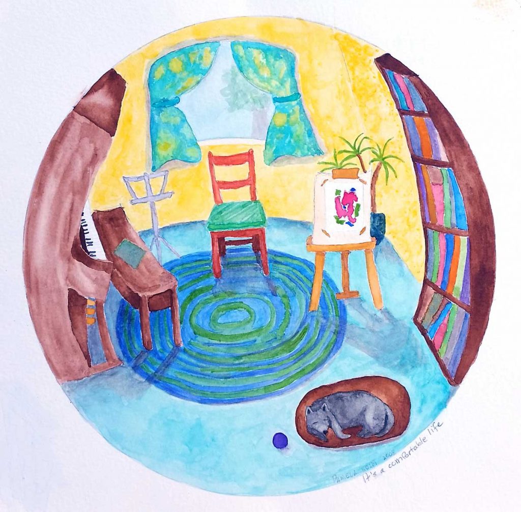 Watercolour painting