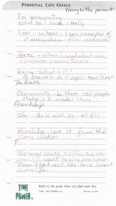 Handwritten note